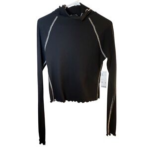 NWT Urban Outfitters Out From Under Bella Thermal Seamed Long Sleeve Top large